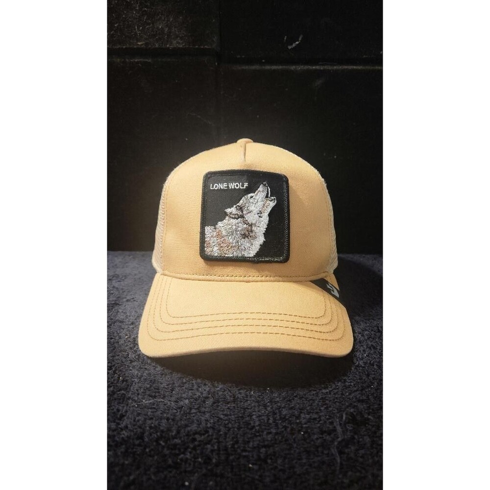 The Farm Lone Wolf Goorin Bros.Tan Trucker Snap Back Hat